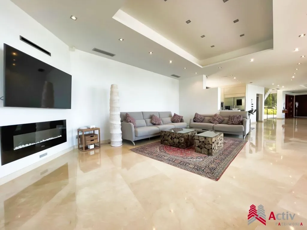 Living Room - Luxury House with Seafront Views in Altea