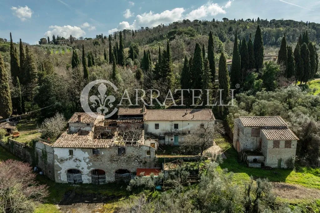 Vista aerea - Rustic Complex with Olive Grove in San Casciano