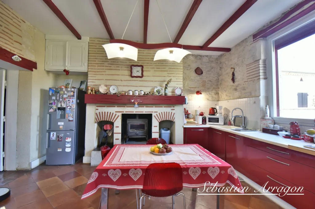 Köök - Charming Stone House with Pool in Lafitte-sur-Lot