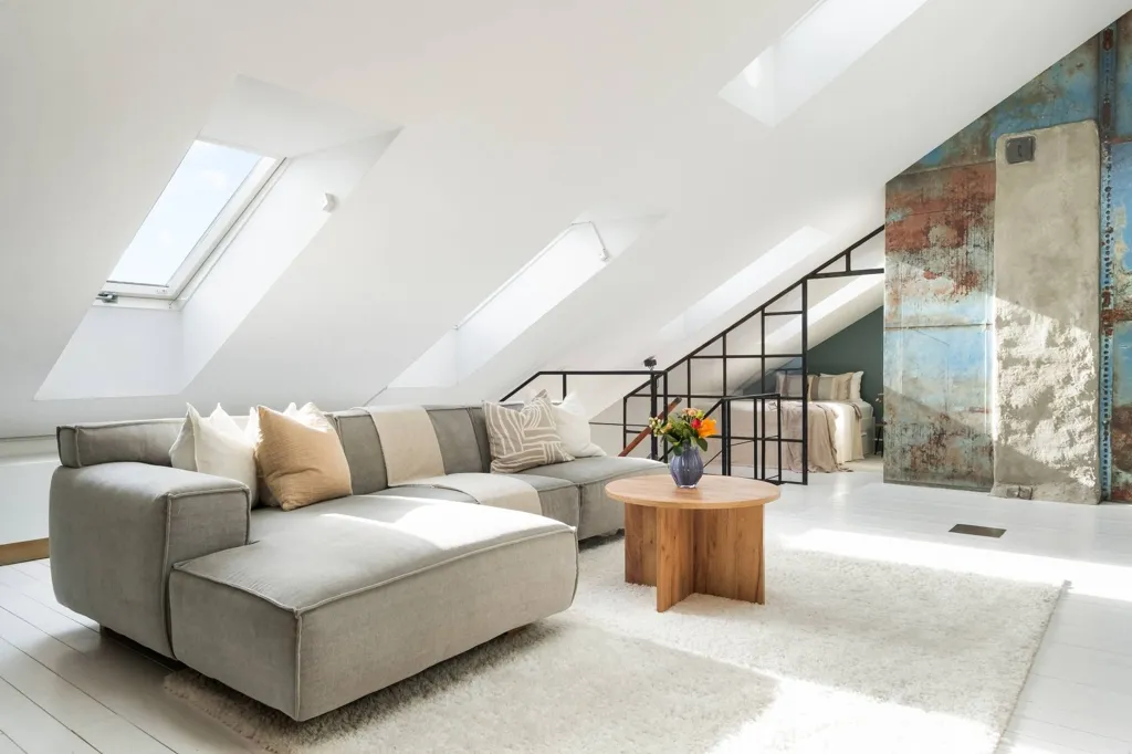 Soggiorno - Loft Apartment with South Balcony in Södermalm