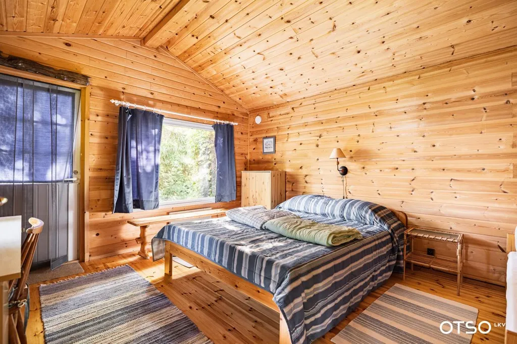 Bedrooms - Winter Cottage with Sauna on Hästikari Island