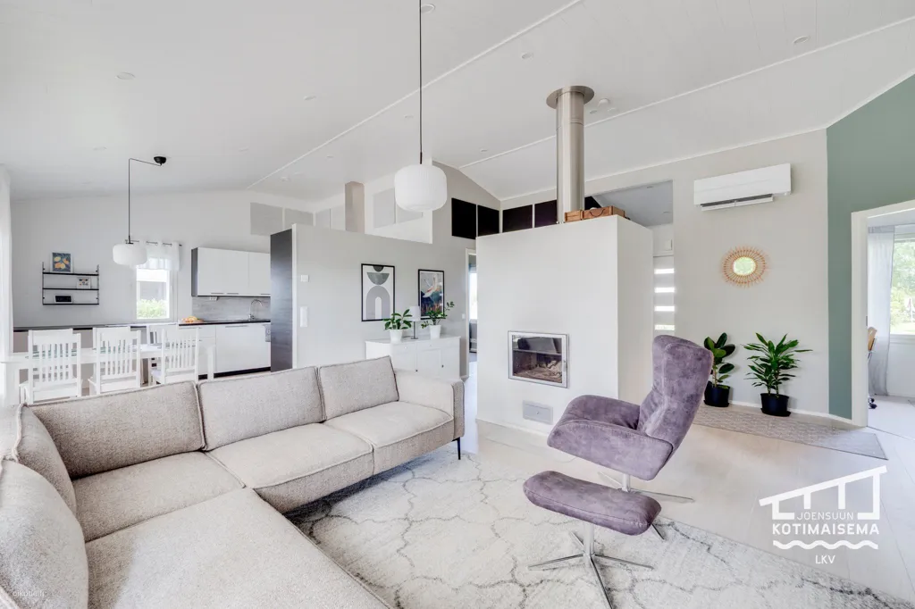Soggiorno - Modern Detached House with Sauna in Joensuu