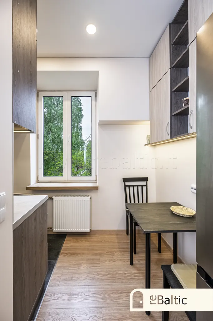 Cuisine - Renovated Apartment with Garden in Šnipiškės