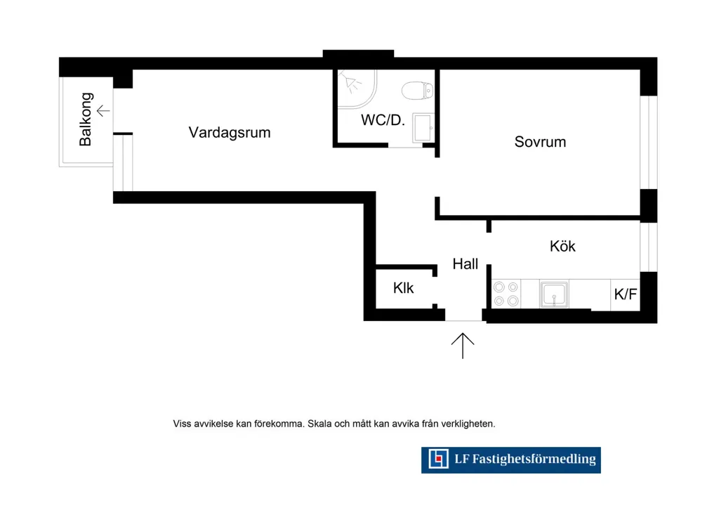 Plan - Apartment with West-Facing Balcony in Malmö