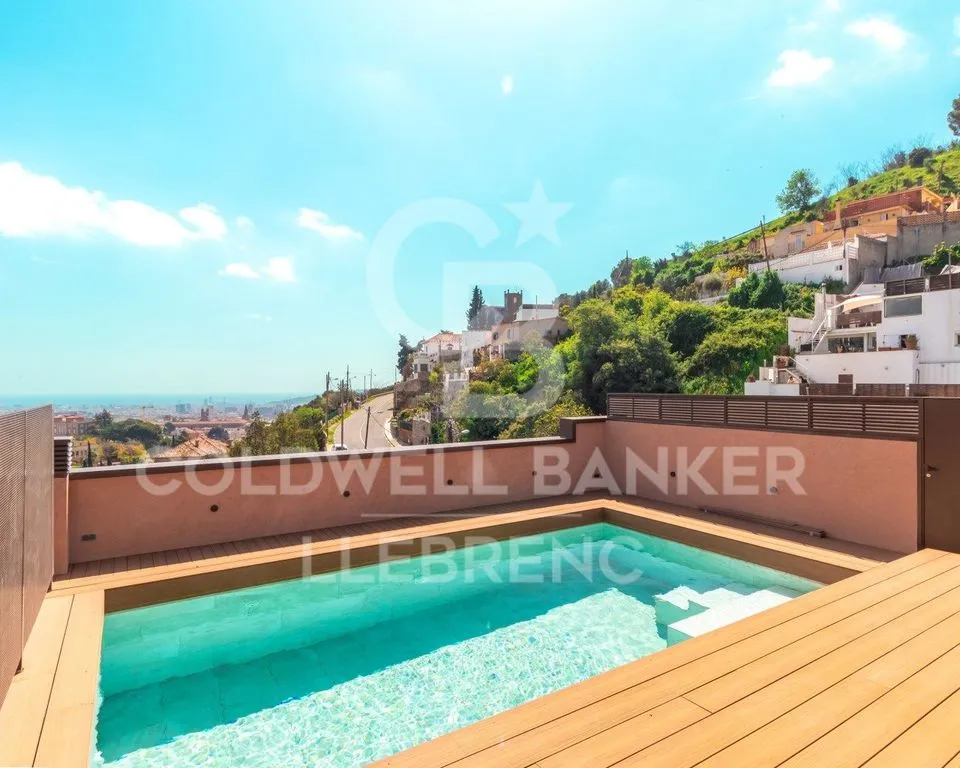 Piscine - New Build Penthouse with Terrace in Vallvidrera