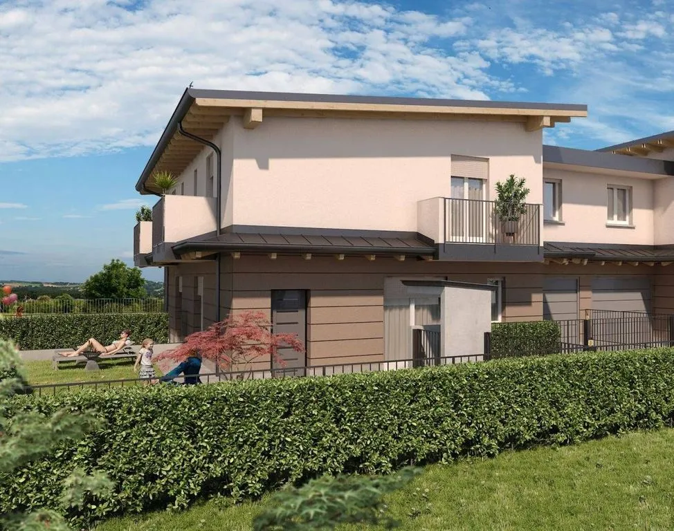 New Villa with Private Garden in Caravaggio