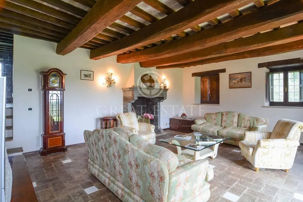 Living Room - Ancient Castle with Pool in Umbria