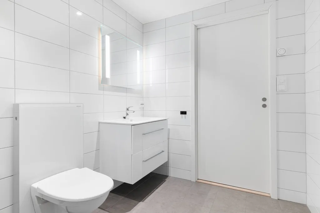 Salles de bain - Apartment with Balcony in Jørpeland Centre
