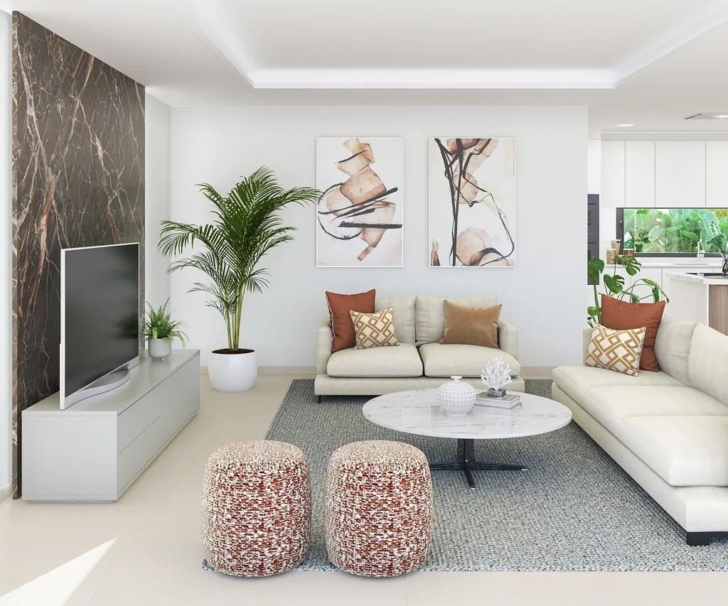Séjour - Detached Villa with Pool in Estepona's Golden Triangle