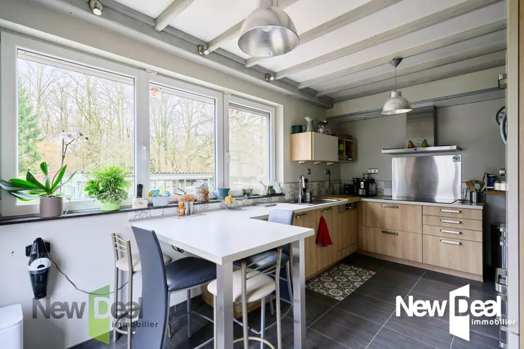 Köök - Semi-Personal House with Forest View in Saint-Amand-les-Eaux