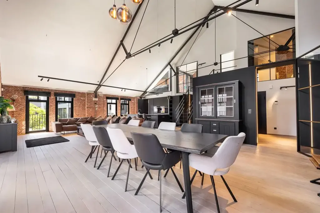 Sala da pranzo - New York Loft with Jacuzzi Terrace in Antwerp