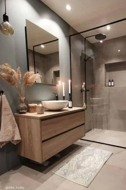 Salles de bain - Maison Contemporaine avec Terrasse à Moëlan-sur-Mer