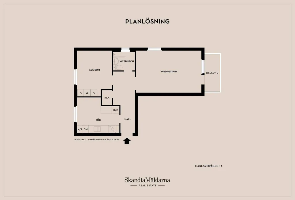 Plaan - Modern Flat with Balcony in Skövde