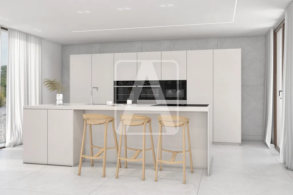Kitchen - Modern Villa with Sea View in Moraira