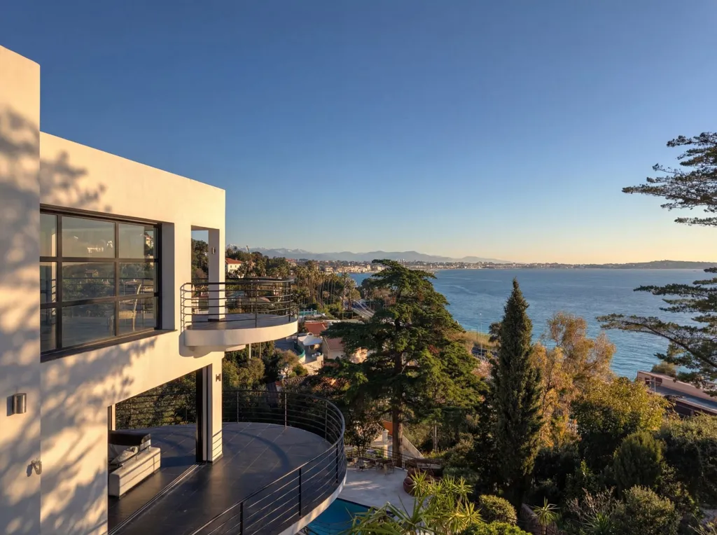 Balcon - Villa Luxueuse avec Vue Mer à Cannes Californie