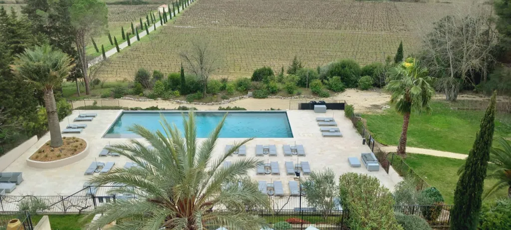 Õhuvaade - Château Apartment with Vineyard Views in Quarante