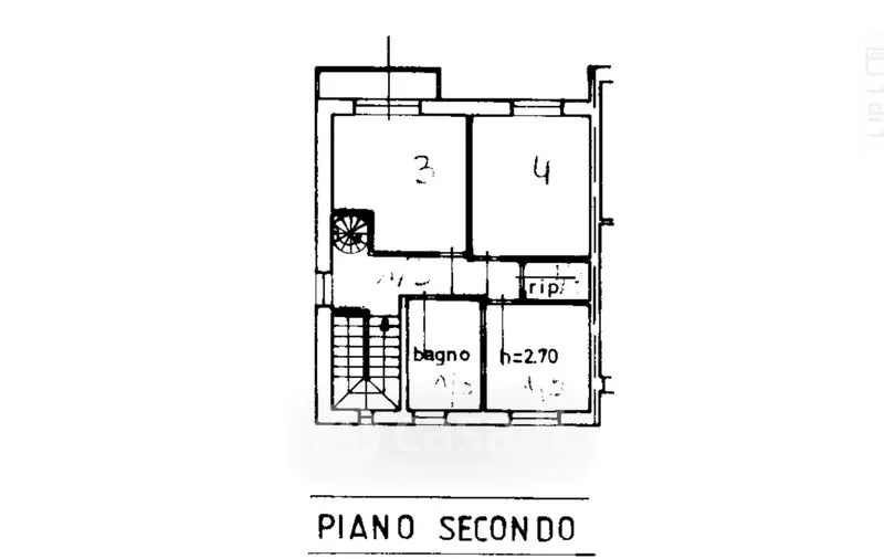 Plaan - Three-Storey Villa with Private Garden in Mortara