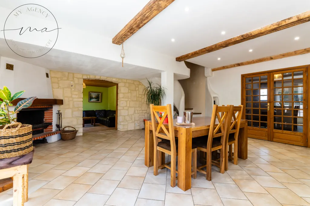 Sala da pranzo - Provençal Style House with Pool in Lignan-sur-Orb