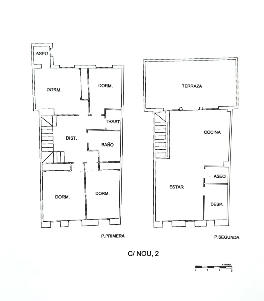 Plan - Rustic Escaleta House with Terrace in Catarroja