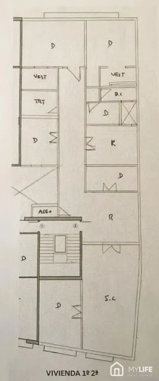 Planimetria - Apartment with Balcony on La Rambla, Barcelona