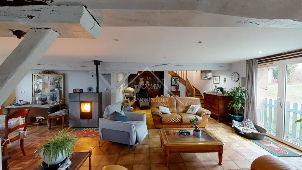 Séjour - Maison de Campagne avec Vue Panoramique à Gipcy