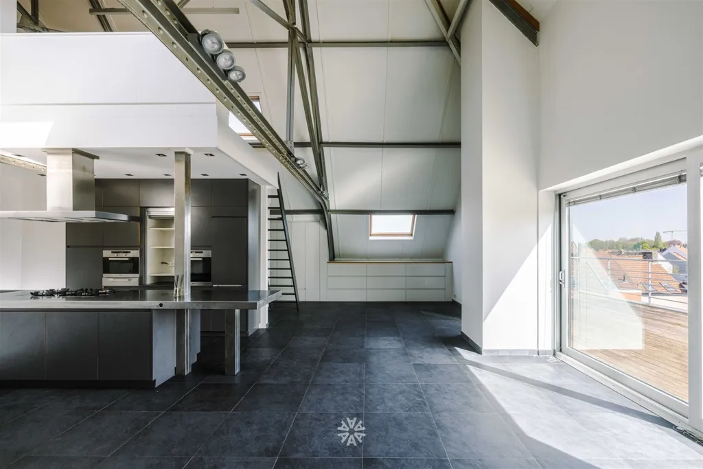 Cuisine - Loft Industriel avec Terrasse à Ledeberg