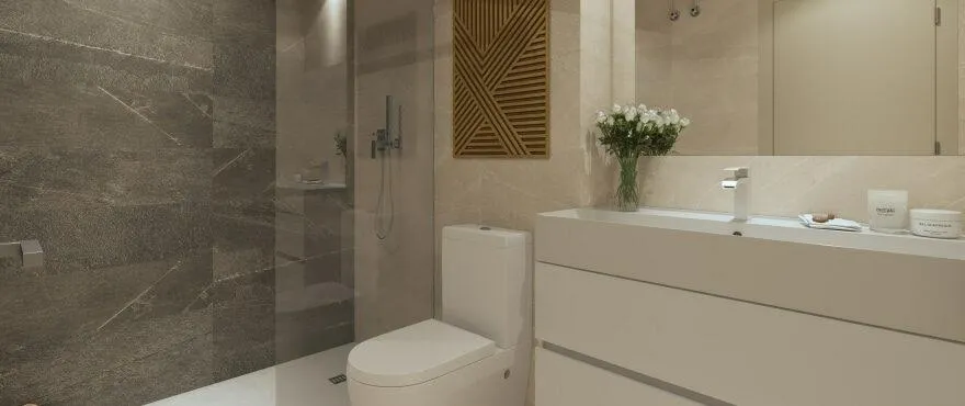 Salles de bain - Contemporary Apartment with Golf Views in Mijas Costa