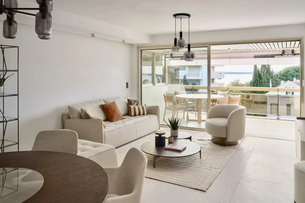 Soggiorno - Apartment with Sea View in Cannes