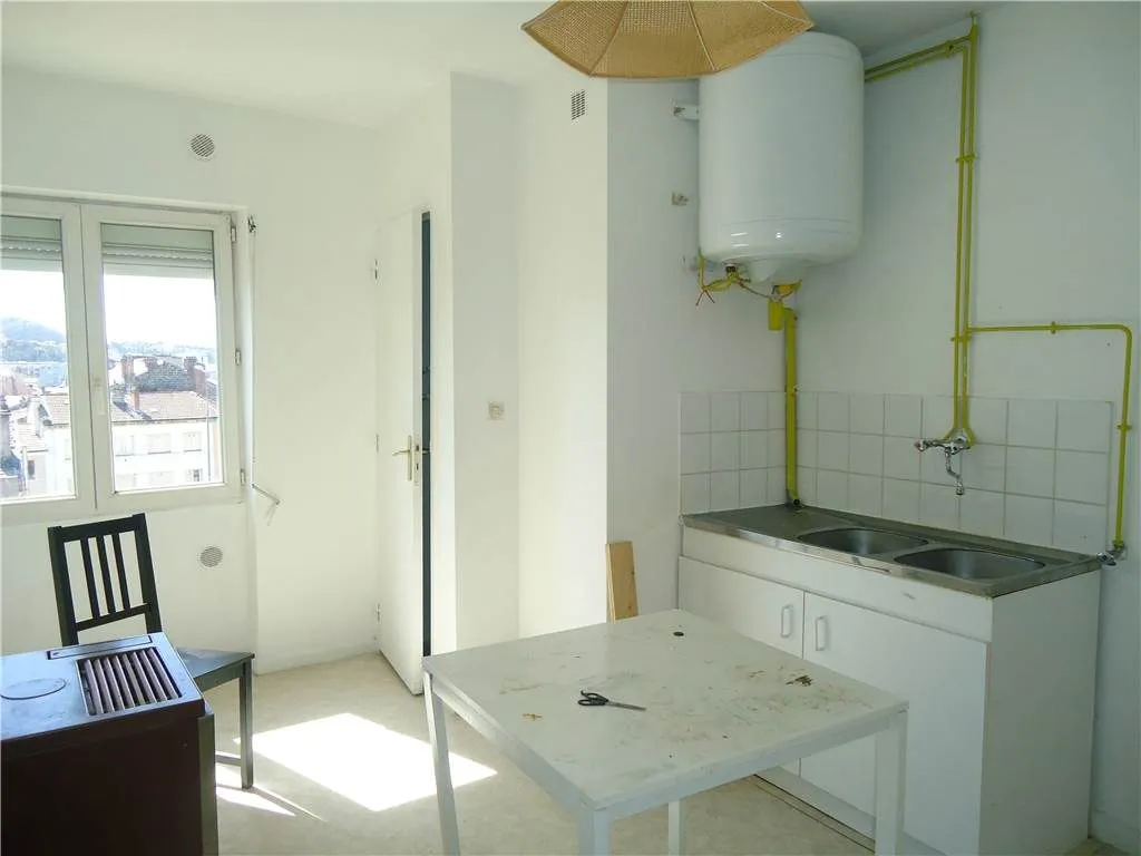 Köök - Bright Studio in Le Soleil, Saint-Étienne