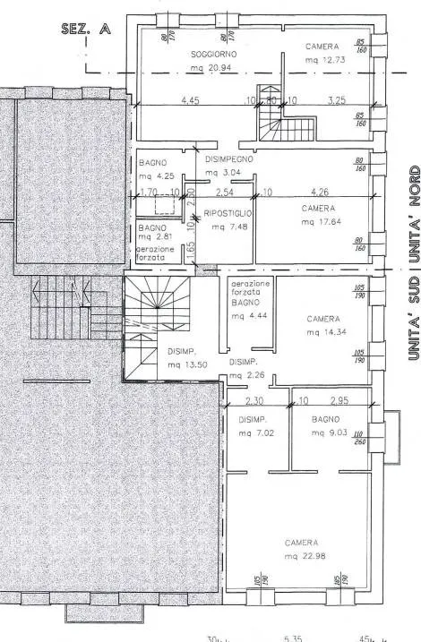 Plan - Luxury Villa with Private Garden in Due Carrare