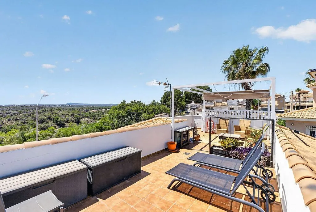 Terrace - Chalet with Pool and Sea View in El Galán