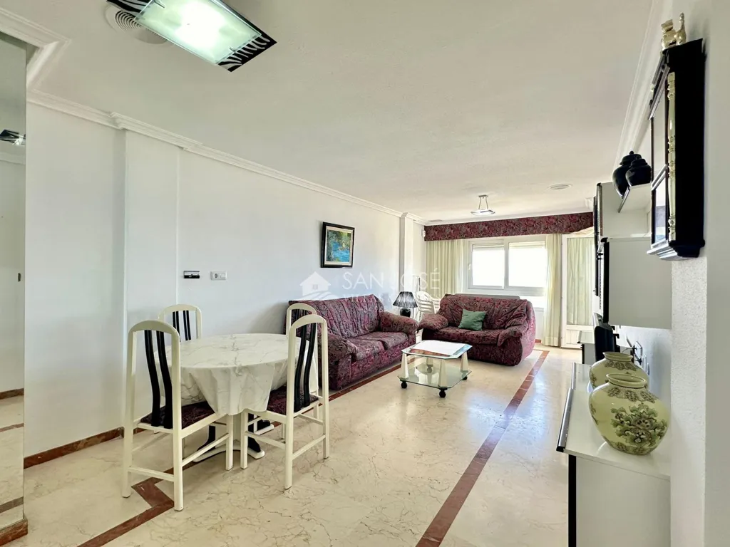 Living Room - Seafront Apartment with Balcony in Torrevieja
