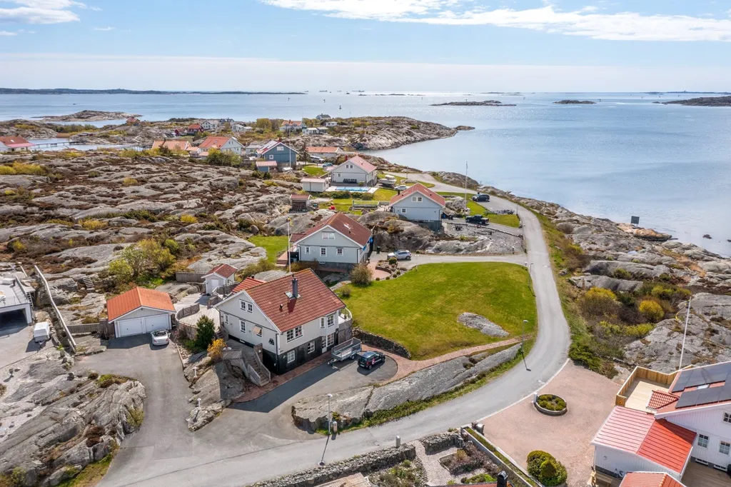 Vue aérienne - Seaview Villa with Pool in Bjurfors