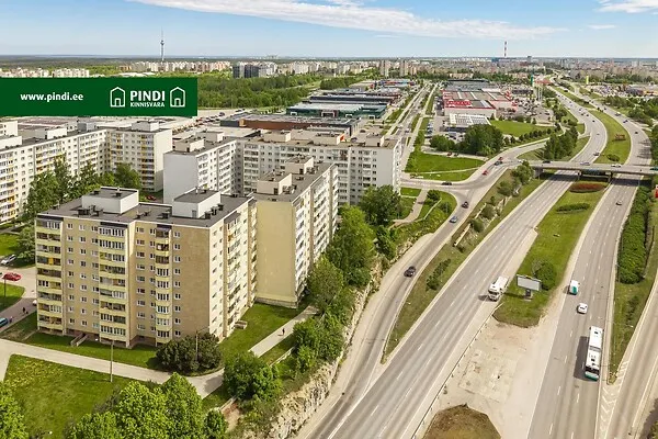 Vue aérienne - 3-Bedroom Flat with Central Heating in Lasnamäe, Tallinn