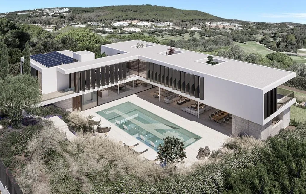 Vue aérienne - Contemporary Villa with Golf View in Sotogrande