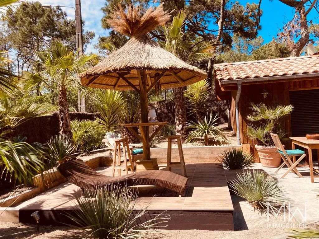 Terrasse - Villa Luxueuse avec Piscine à Cap Ferret