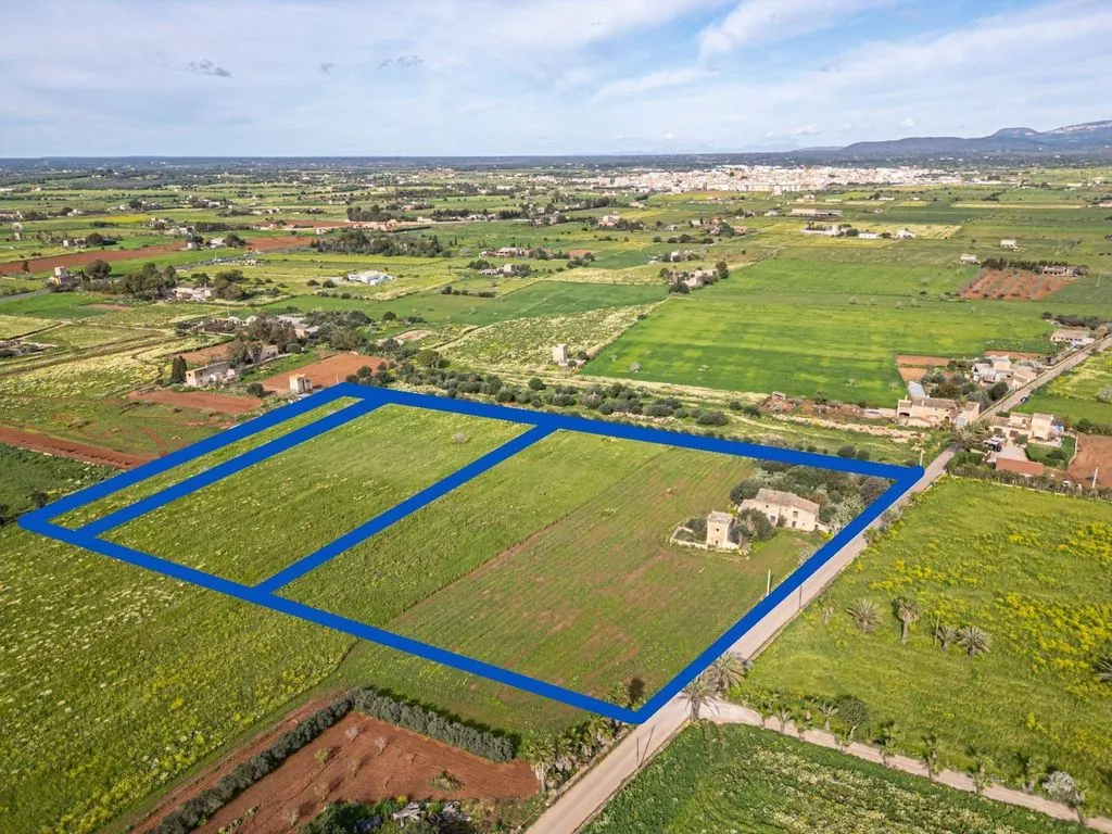 Aerial - Rustic Plot with Traditional Buildings in Campos