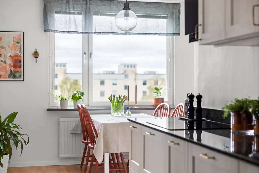 Dining Room - Renovated Apartment with Balcony in Tyresö