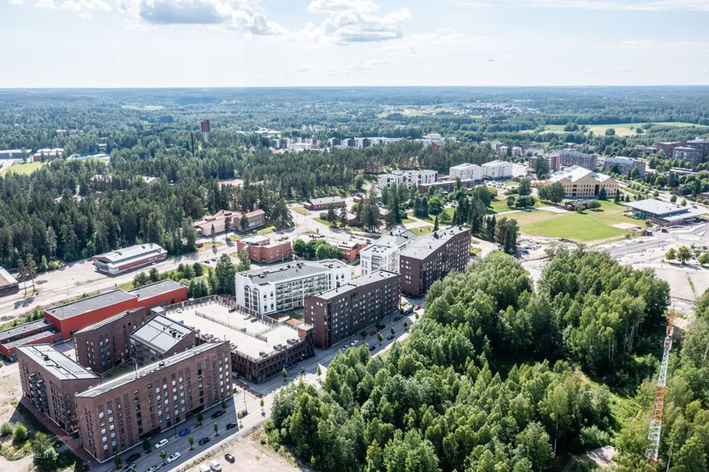Õhuvaade - Modern Apartment with Balcony in Tuusula