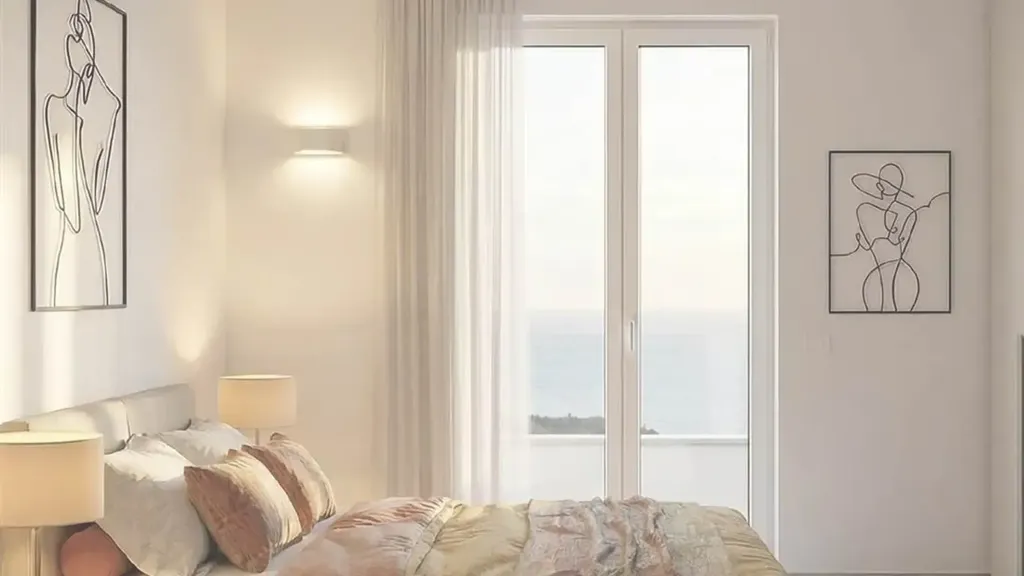 Bedrooms - New Apartment with Terrace in Follonica
