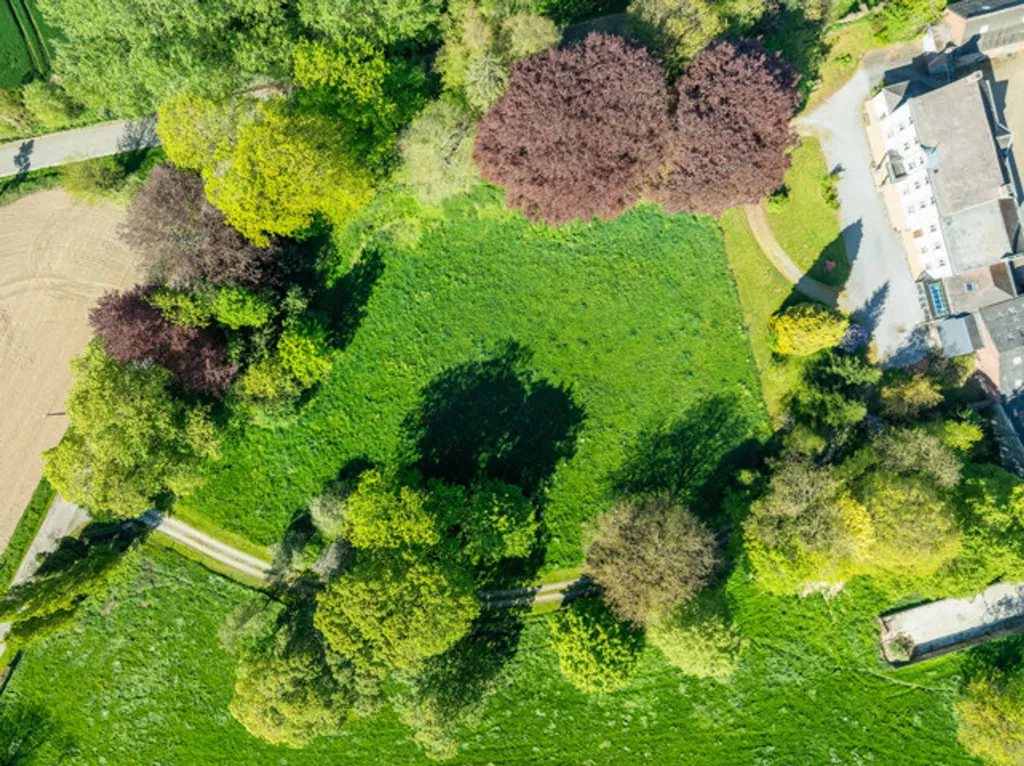 Vue aérienne - Manoir à Rénover avec Jardin à Avernas