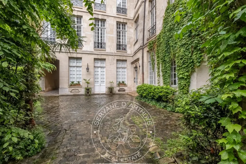 Jardin - Triplex Charmant dans Hôtel Particulier à Paris 3 - Archives