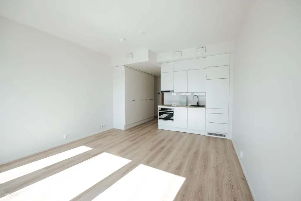 Living Room - Modern Flat with French Balcony in Malmi