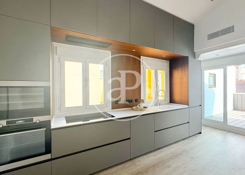 Köök - Luxury Penthouse with Terrace in Chueca, Madrid