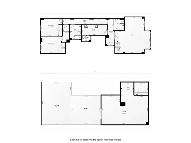 Plan - Duplex Apartment with Terrace in Xirivella