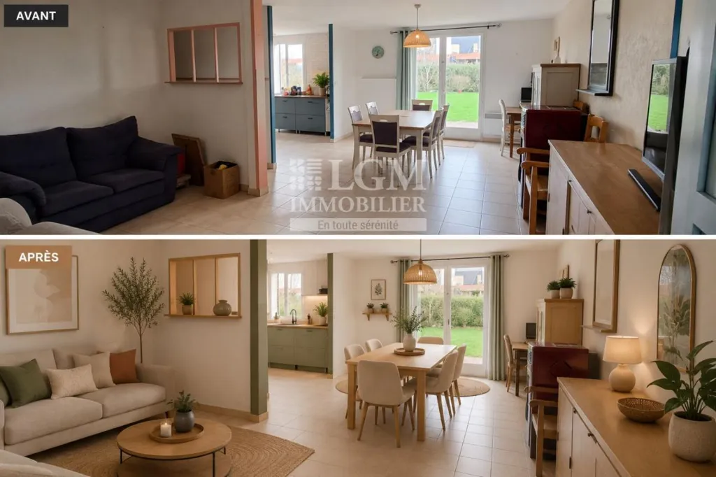 Séjour - Maison Individuelle avec Jardin à Hondschoote