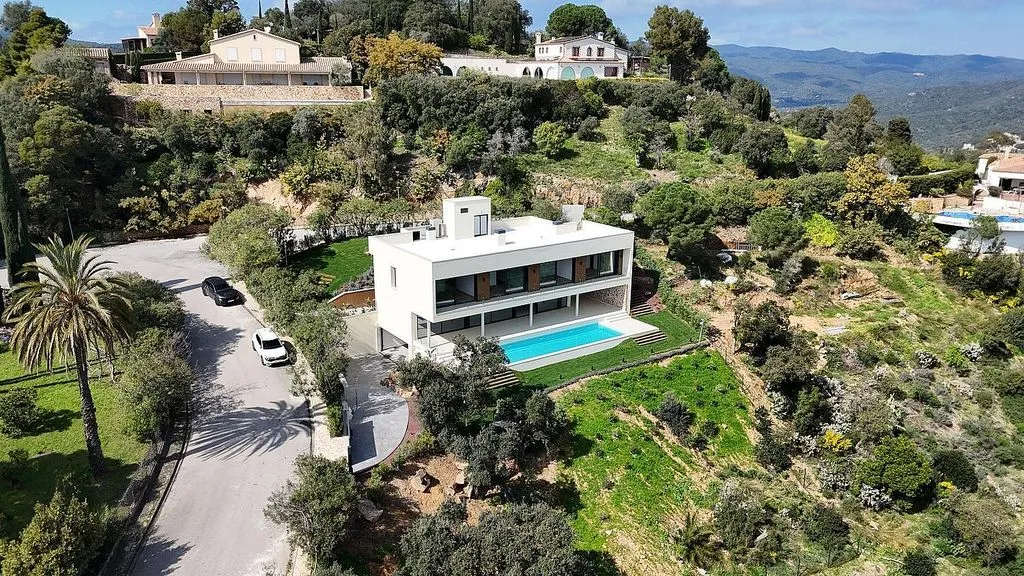 Vue aérienne - Newly Built Villa with Sea Views in Platja d'Aro