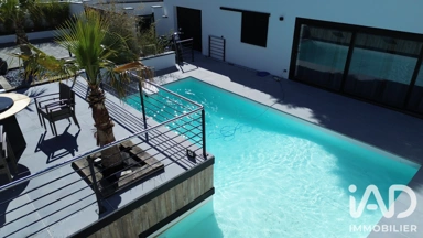 Vista aerea - Contemporary House with Pool in Montélimar