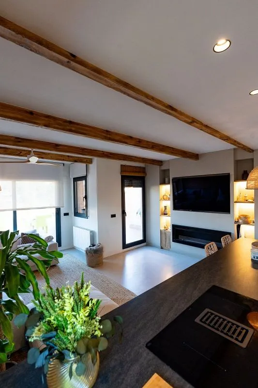 Köök - Duplex with Terrace in Rieral, Lloret de Mar