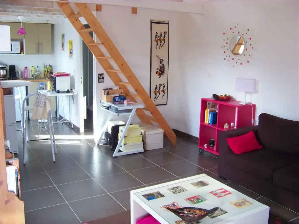 Soggiorno - Duplex Studio with Private Garden in Saint-Malo